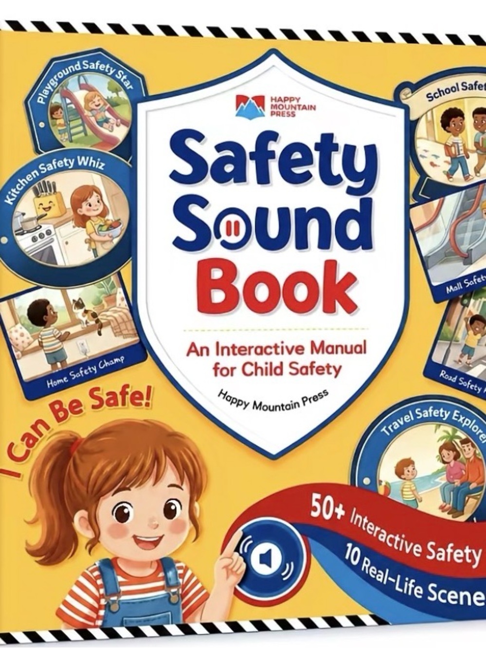 Safety Sound Book - Yellow Interactive Child Safety Guide